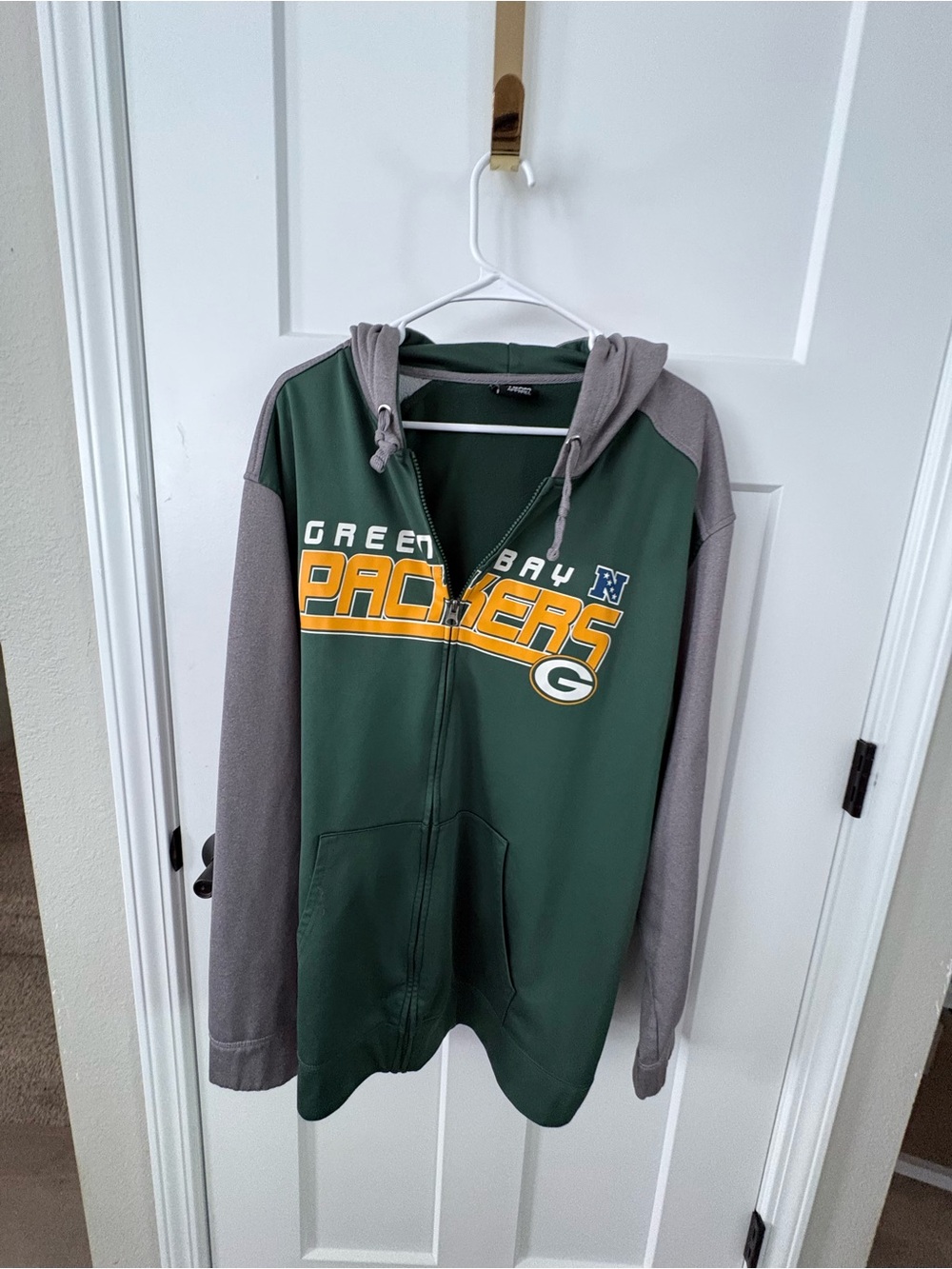 Green Bay Packers NFL Full Zip Hoodie - Green & Grey Performance Fleece
Xxl
